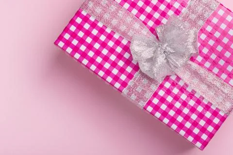 Gift box with bow Stock Photos