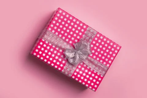 Gift box with bow Stock Photos