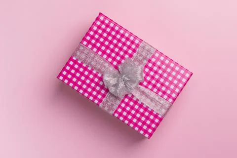 Gift box with bow Stock Photos