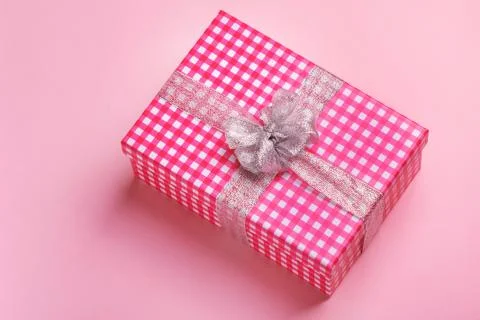 Gift box with bow Stock Photos