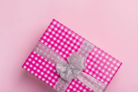 Gift box with bow Stock Photos