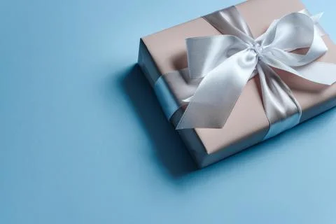 Gift box with bow Stock Photos