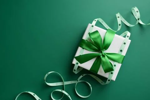 Gift box with a bow Stock Photos