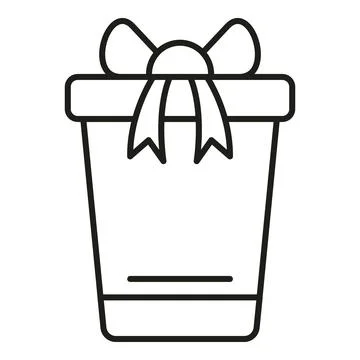 Gift box with bow representing celebration and surprise Stock Illustration