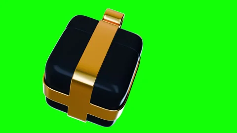 Gift box with bow rotation. Stock Footage 293082047