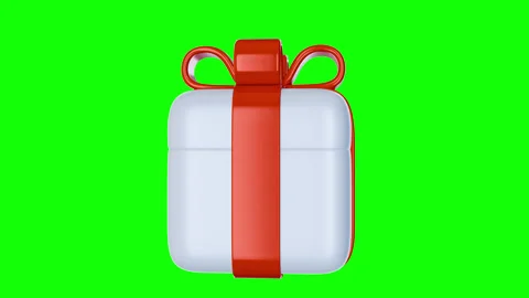 Gift box with bow rotation. Stock Footage 293082582