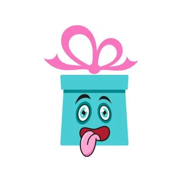 Gift box cartoon Stock Illustration