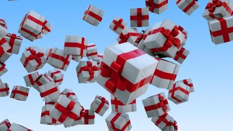 Gift Box Celebrities 3d Render Illustrazione stock