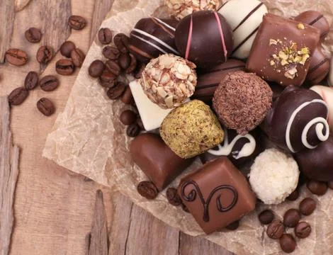 Gift box of chocolates 写真素材