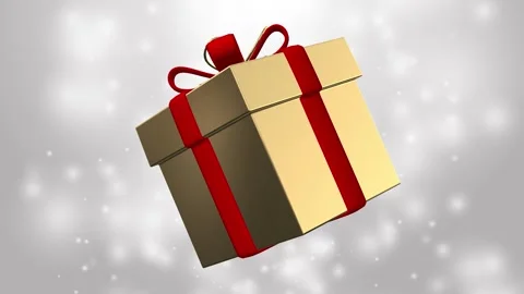 Gift Box. Christmas Background Loop. 스톡 동영상 346739783