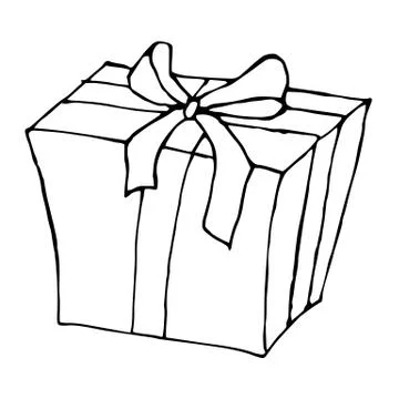 Gift box collection. Hand drawn illustrations. Great for birthday, xmas and Stock Illustration