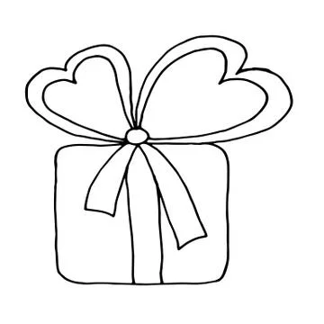 Gift box collection. Hand drawn illustrations. Great for birthday, xmas and Stock Illustration