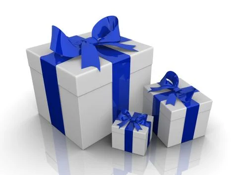 Gift box concept  3d illustration Stock Illustration