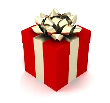 Gift box concept  3d illustration Stock Illustration