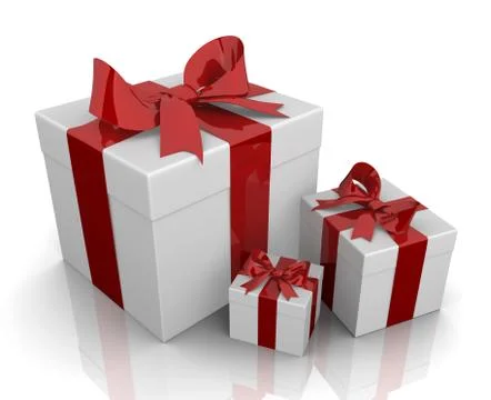 Gift box concept  3d illustration Stock Illustration