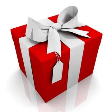 Gift box concept  3d illustration Stock Illustration
