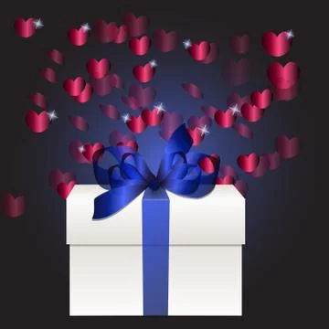 Gift box concept Stock Illustration