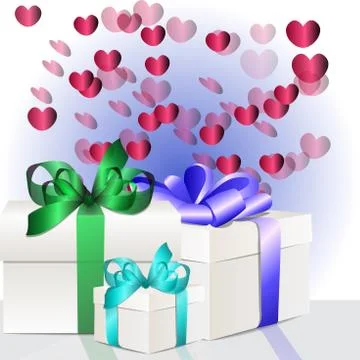 Gift box concept Stock Illustration