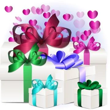 Gift box concept Stock Illustration