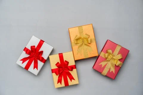Gift box in the concept of New year and celebration Stock Photos