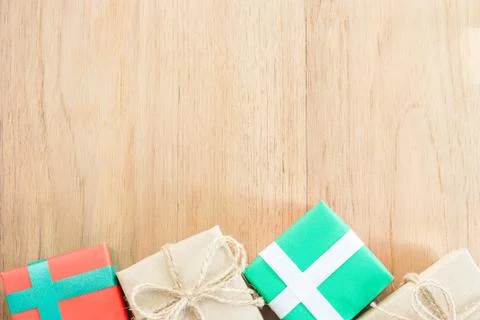 Gift box with copy space Фото