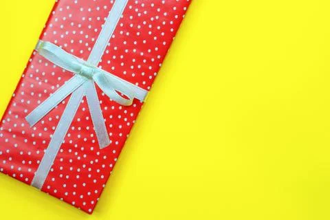 Gift box with copy space Stock Photos