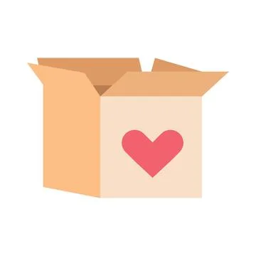 Gift, Box, Delivery, Surprise Abstract Circle Background Flat Stock Illustration