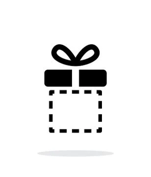 Gift box empty icons on white background. Vector illustration. 스톡 일러스트