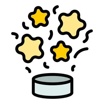Gift box explodes icon vector flat イラスト素材
