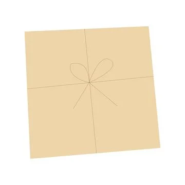 Gift box in flat style. Present package vector illustration on white isolated Stock Illustration