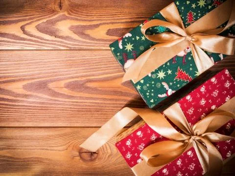 Gift box on the floor 写真素材