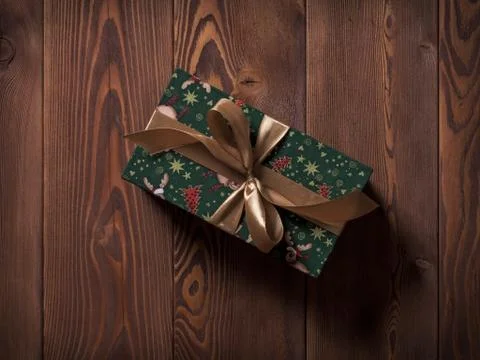 Gift box on the floor 写真素材