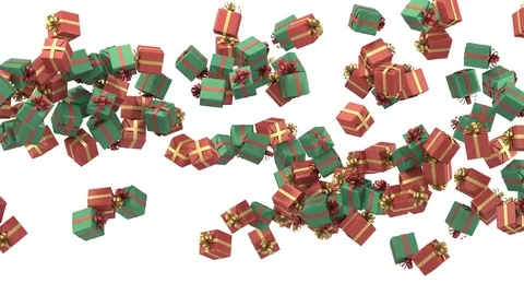 Gift box font. Symbol dollar, percent, question. 库存影片 73164371