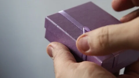 Gift in a box Stock Footage 123536528