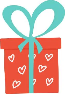 Gift box in hand drawn style. イラスト素材