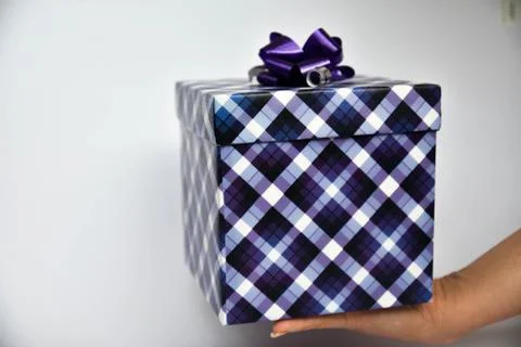 Gift box in hands. Stock Photos