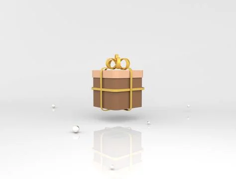 Gift Box icon 3d render 3D illustration Illustration