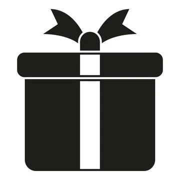 Gift box icon celebrating special event occasions Stock Illustration