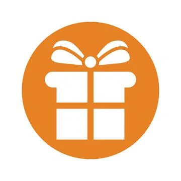 Gift box icon design, gift package, surprise Stock Illustration