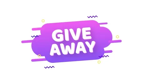 Gift box icon design template. Giveaway. Typography design. Post box. Winner Stock Footage 158895400