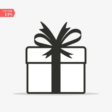 Gift Box icon design template. Trendy style, vector eps 10 Stock Illustration