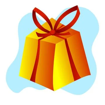 Gift box icon design template with ribbon icon Stock Illustration