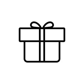 Gift box icon design template isolated illustration Stock Illustration