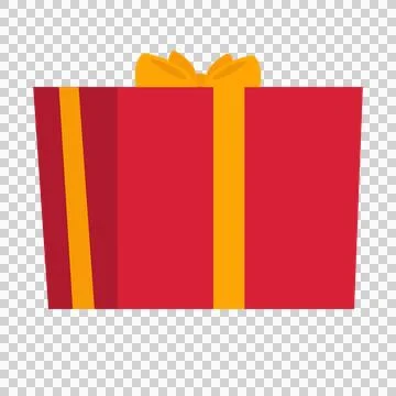 Gift box icon. Flat illustration of gift box vector icon for web Stock Illustration