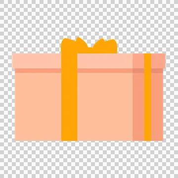 Gift box icon. Flat illustration of gift box vector icon for web 스톡 일러스트