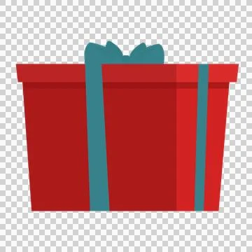 Gift box icon. Flat illustration of gift box vector icon for web Stock Illustration