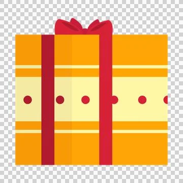 Gift box icon. Flat illustration of gift box icon for web design Stock Illustration