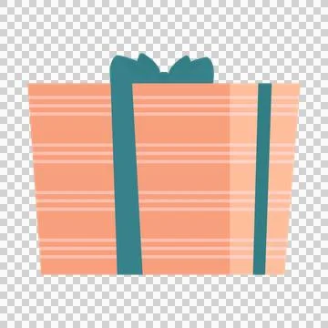 Gift box icon. Flat illustration of gift box icon for web design Stock Illustration