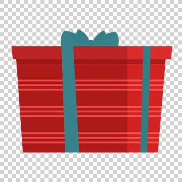 Gift box icon. Flat illustration of gift box icon for web design Stock Illustration