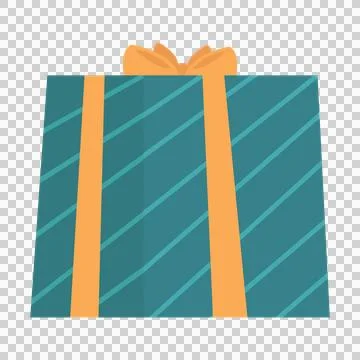 Gift box icon. Flat illustration of gift box vector icon for web Illustrazione stock